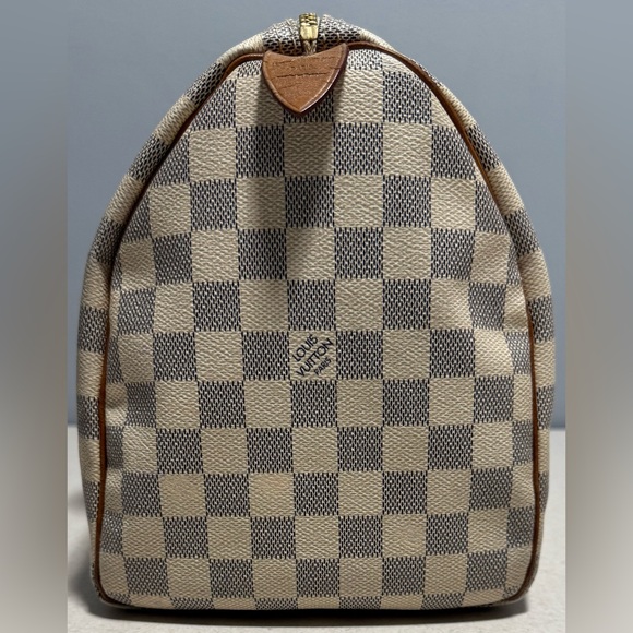 Louis Vuitton Speedy 30 Damier Azur Canvas Leather - Picture 4 of 16